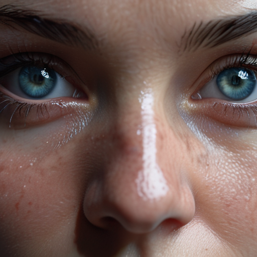 Close up of Eira's face, her eyes glowing with resolve, reflected in the eyes of the surrounding, previously dejected, prisoners.