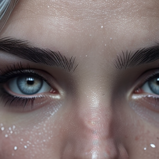 Eira's eyes fly open, reflecting the silver of the moonlight, her face pale and marked with the first signs of destiny.